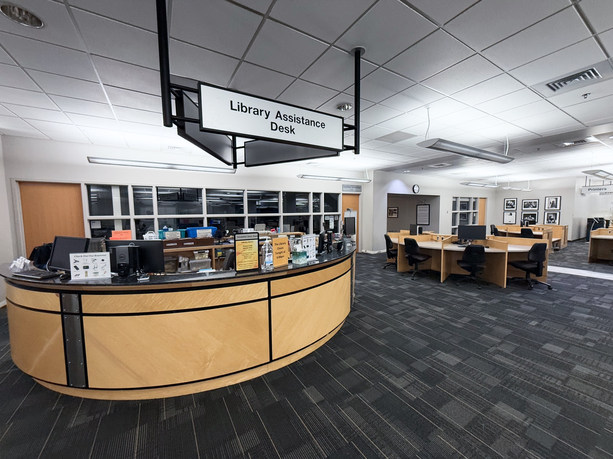 Temporary Library Assistance Desk