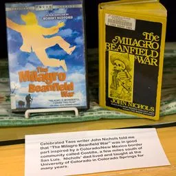 Two books on display