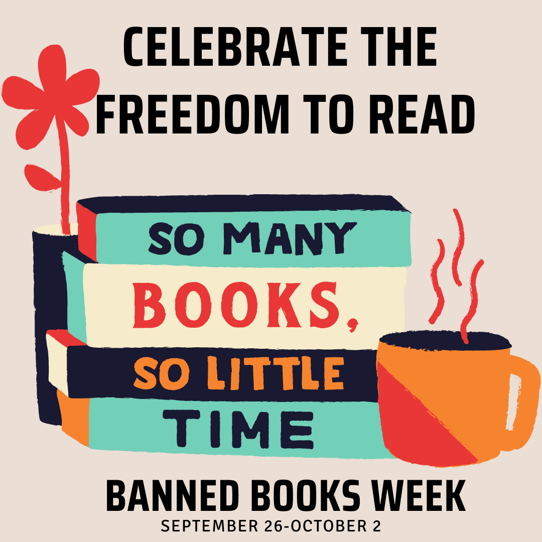 graphic for banned books week 2021