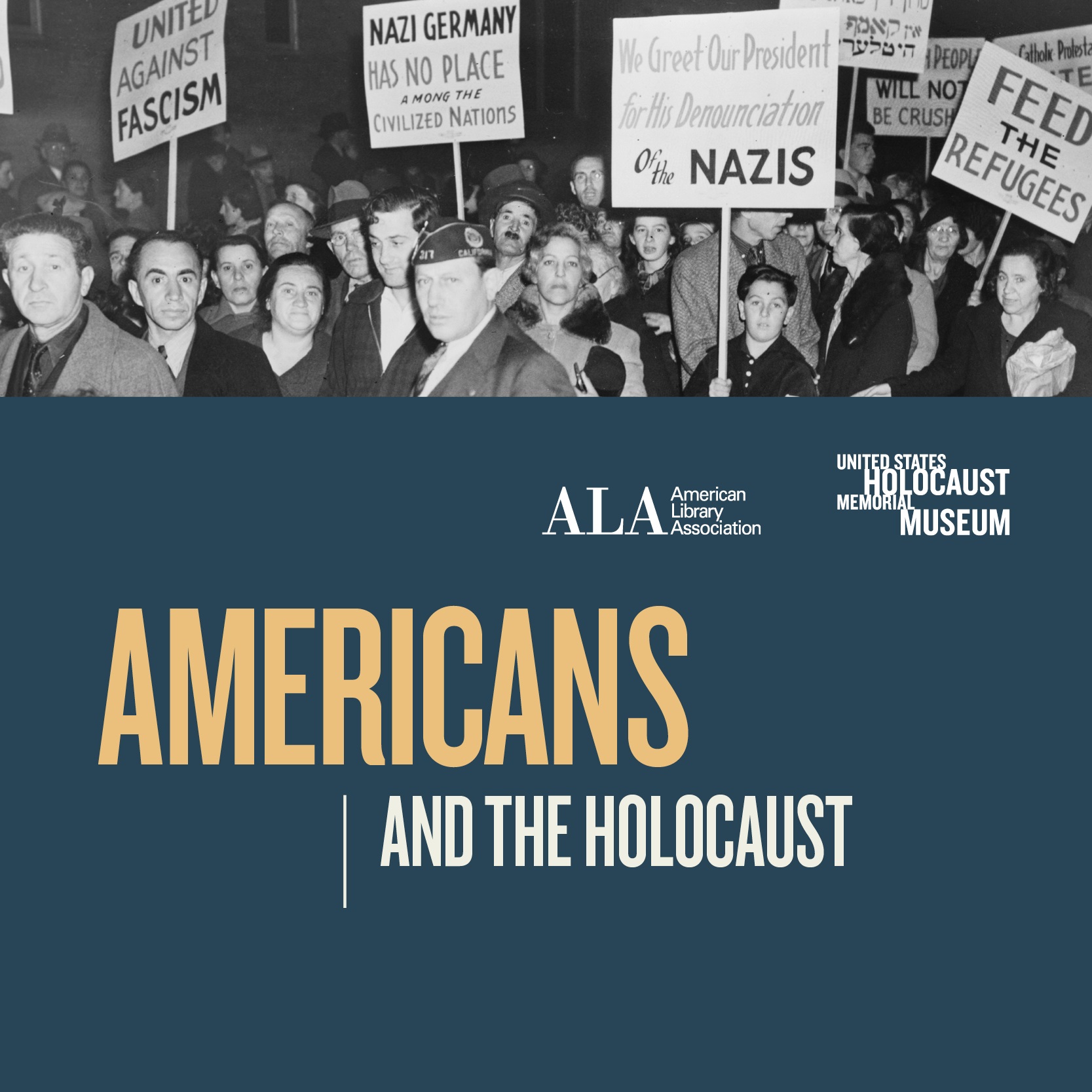 graphic advertising the Holocaust Traveling Exhibition