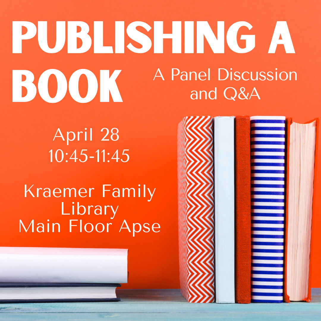 graphic advertising publishing a book panel discussion