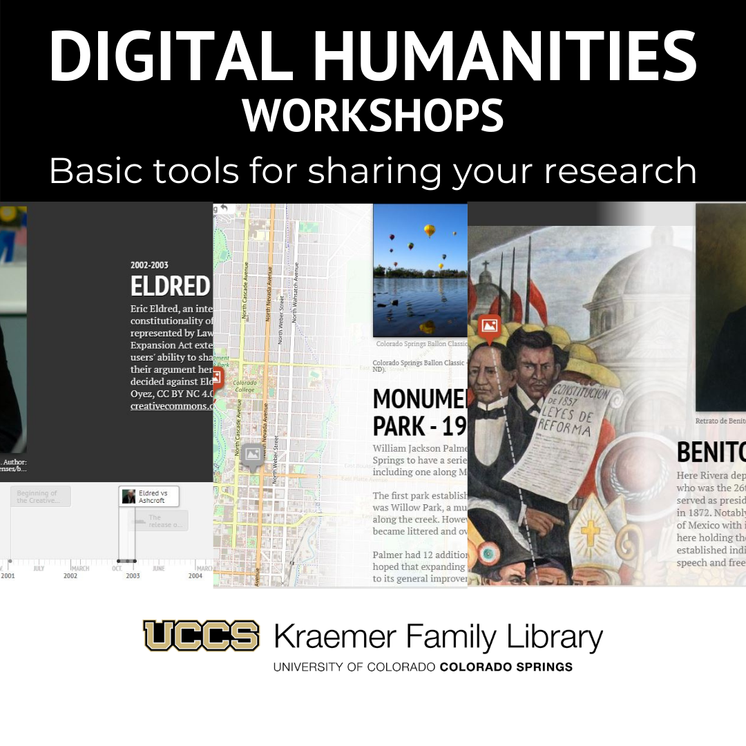 digital humanities workshops graphic
