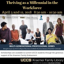 thriving as a millennial event graphic