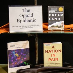 opioid epidemic book display