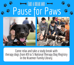 pause for paws spring 2019 promotion graphic