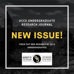 graphic advertising latest issue of the Undergraduate Research Journal