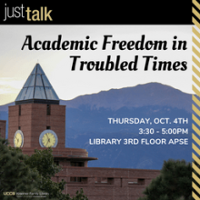 just talk academic freedom promo