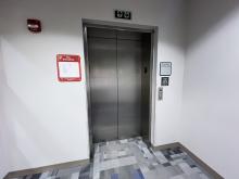 photo of elevator in the library