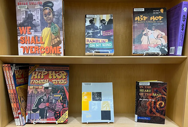 photo of black music month display