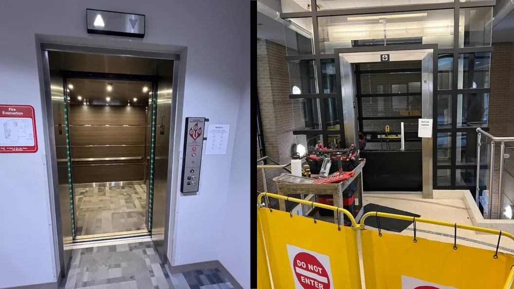 Update on Elevator Maintenance in the Library