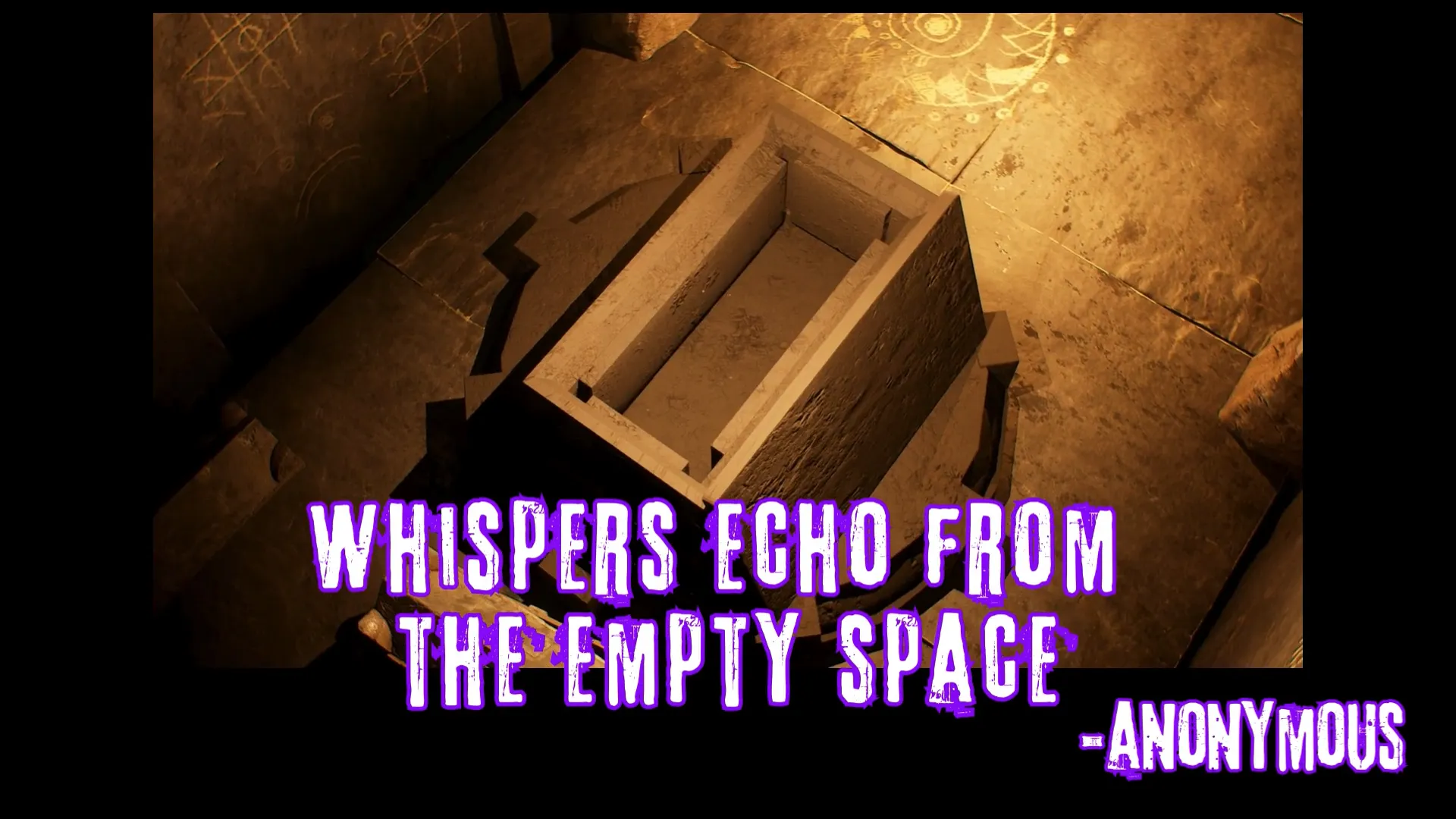 Words echo from the empty space