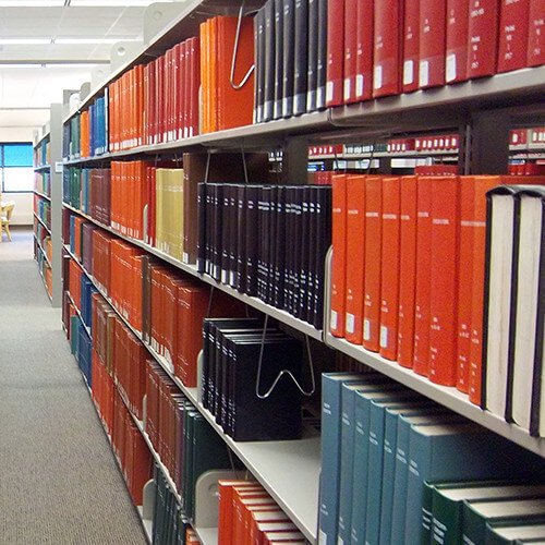 photo of the bound periodicals collection